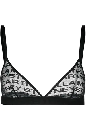 Stella McCartney Logo-embroidered lace bra