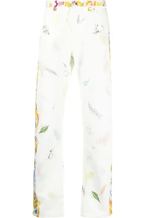 Casablanca Graphic-print straight-leg jeans