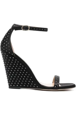 Stuart Weitzman 100mm crystal-embellished sandals