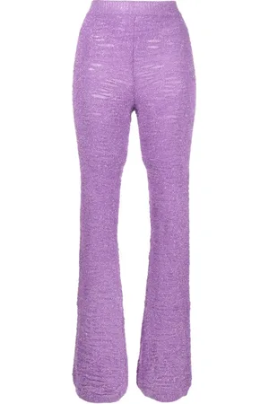 Marco Rambaldi Tinsel-detail knit trousers