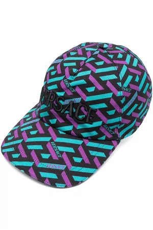 VERSACE Men Caps - La Greca logo-print cap