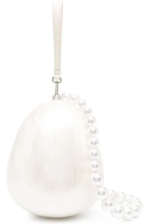 Simone Rocha Egg faux pearl tote bag
