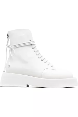 MARSÈLL Zip-back leather ankle boots