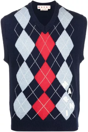 Marni Intarsia-knit logo vest