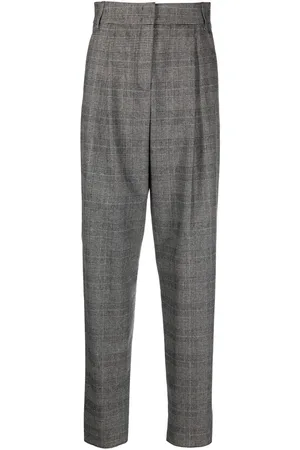 Emporio Armani POW check high-waist trousers