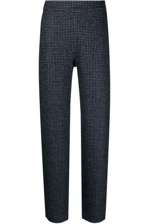 Emporio Armani Check-print ballon-leg trousers