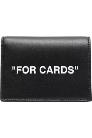 OFF-WHITE Slogan leather card holder
