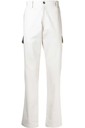 ISAIA Drill mid-rise cargo trousers
