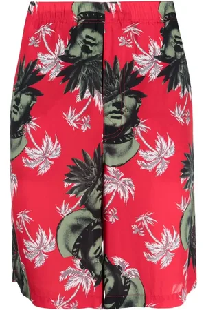 UNDERCOVER Graphic-print bermuda shorts