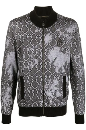 BILLIONAIRE Embroidered logo-crest bomber jacket