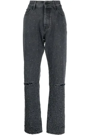 Jacob Cohen Distressed-finish straight-leg trousers