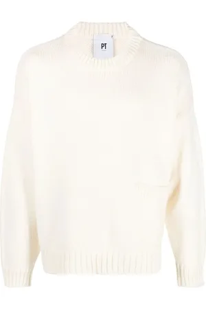 PT Torino Front patch-pocket knit jumper