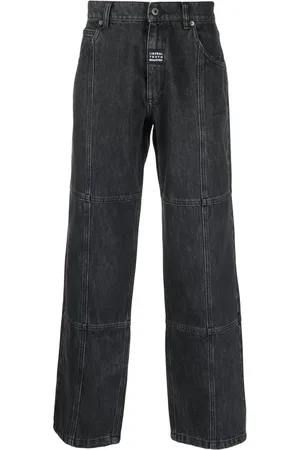 Liberal Youth Ministry Straight-leg logo-patch jeans