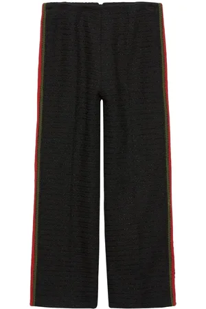 Gucci Stripe-detail tweed trousers