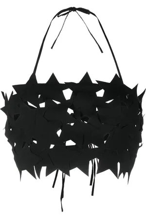 Msgm Star-pointed halterneck top