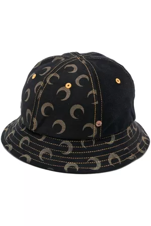 Marine Serre Moon print denim bucket hat