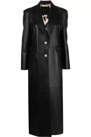 Philipp Plein Single-breasted leather coat