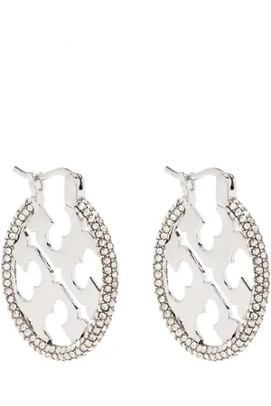 Tory Burch Logo round earrings