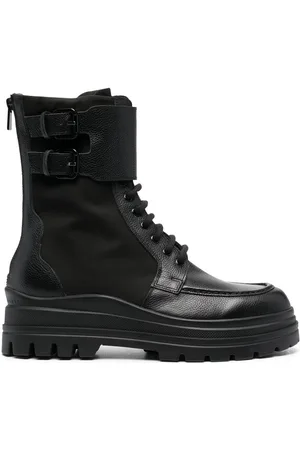 Fratelli Rossetti Buckle-detail lace-up boots