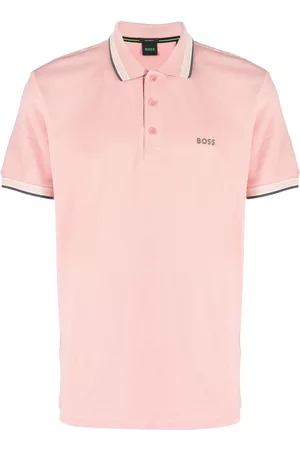 HUGO BOSS Men Polo Shirts - Embroidered-logo detail polo shirt