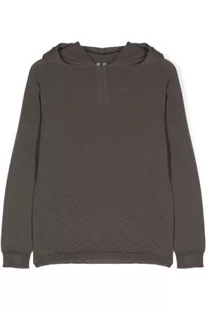 Rick Owens Drawstring virgin wool hoodie