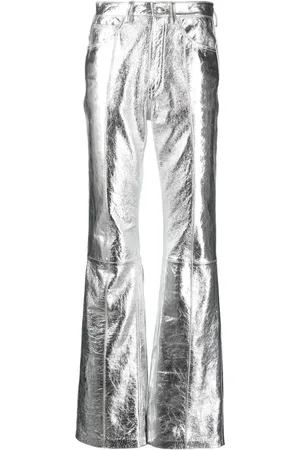 Zadig & Voltaire Metallic high-waisted trousers