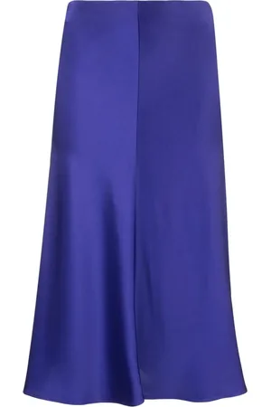 Stella McCartney High-waisted satin-finish skirt