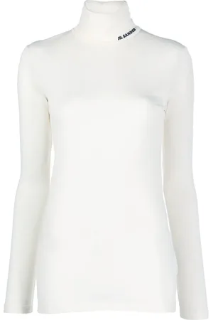 Jil Sander Logo-print roll-neck top