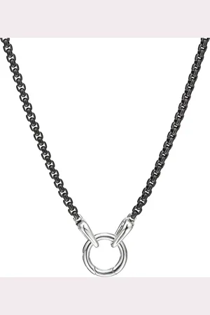 David Yurman Smooth Amulet Box Chain necklace (2.7mm)