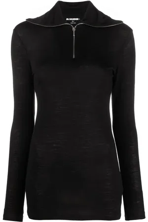Jil Sander Logo-print roll-neck knitted top