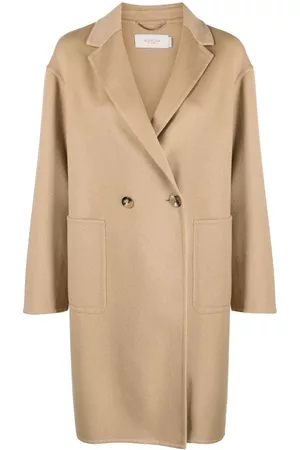 Agnona Women Coats - Double-breasted cashmere coat