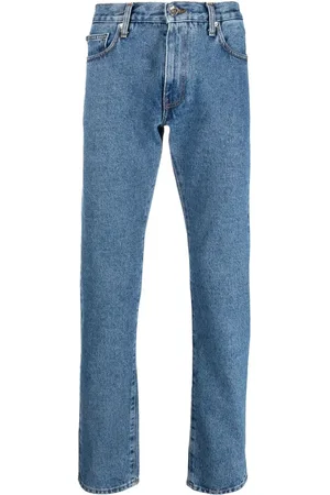OFF-WHITE Diagonal pocket slim-fit jeans