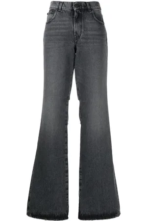 OFF-WHITE High-waist wide-leg jeans