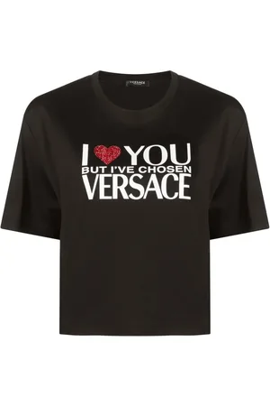 VERSACE Slogan-print T-shirt