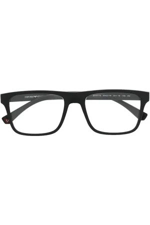 Emporio Armani Changeable-lens rectangular sunglasses