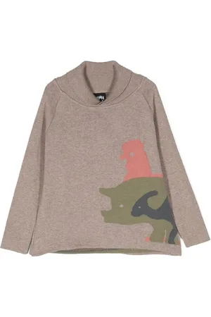 INFANTIUM VICTORIA Animal-pattern knitted jumper