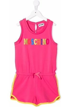 Moschino Logo-print playsuit