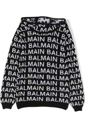 Balmain Logo-intarsia jumper