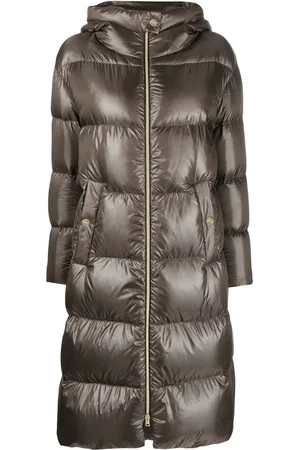 HERNO Quilted padded zipped coat