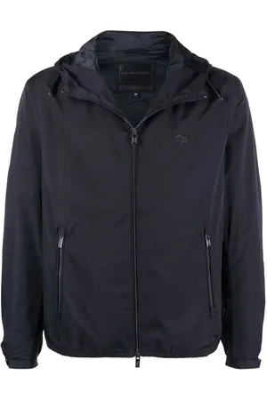 Emporio Armani Water-repellent hooded jacket