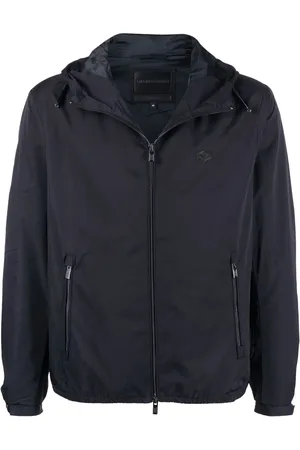 Emporio Armani Water-repellent hooded jacket