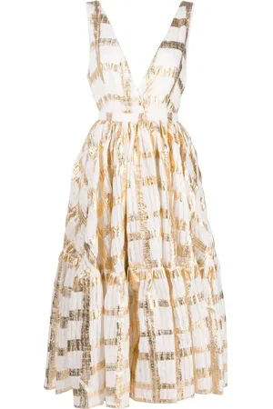 Rochas Flared midi dress