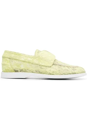 LE SILLA Claire lace embroidered loafers