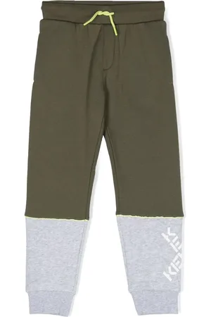 Kenzo Colour-block logo-print track-pants