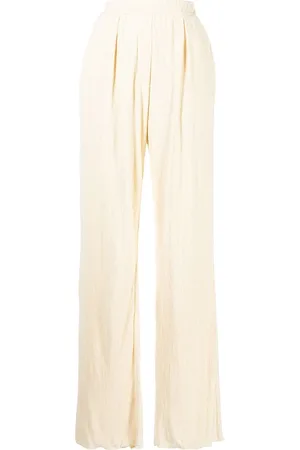 Simkhai Plissé straight-leg trousers
