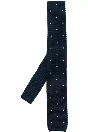 Brunello Cucinelli Men Bow Ties - Embroidered polka-dot pattern tie