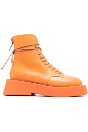 Orange lace up clearance boots