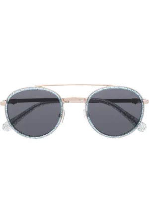 Chiara Ferragni Glitter-detail pilot-frame sunglasses