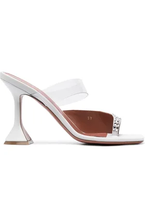 Amina Muaddi Paloma 95 mm crystal mules