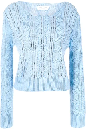 Ermanno Firenze Stud-detail cable knit jumper